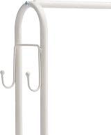 Amazon Basics Wardrobe with Two Bottom Shelves White 75 x 36.5 x 150 cm view 3