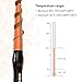 HISOON Hair Curling Iron,1.25 inch Professional Hair Curler Innovative Ceramic Coating Curling Wand with Anti-Scald Insulated Wand Tip,Multiple Heat Setting for All Hair Types(80-220℃,Include Glove a