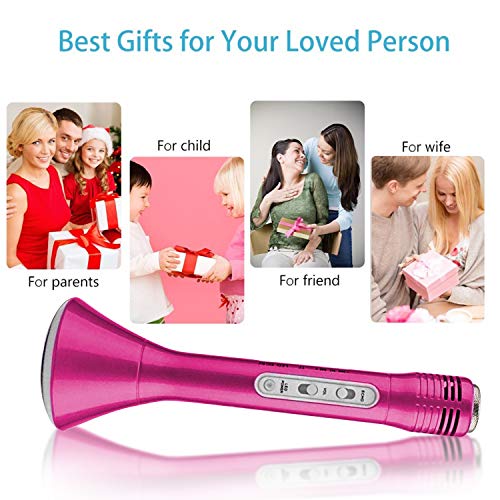 image for iGeeKid Kids Wireless Karaoke Microphone with Speaker Colorful LED Lig