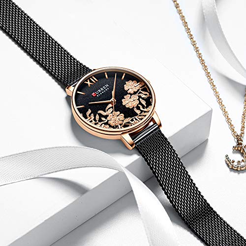 Reloj de Pulsera para Mujer con Correa de Acero Inoxidable y Cuarzo - Imagen 6