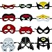 30pcs Superhero Masks for Kids Halloween Costumes,Felt Mask Superheroes Birthday Christmas Party Favor Cosplay Toy for Boys and Girls