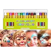 Painting Face kit Crayons, muscccm 16 Colors Non-toxic Makeup Face Paint Sticks Body Tattoo Crayo...