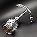 Kabter Crystal Series Brass Bathroom Towel Coat Hook, Polished Chrome