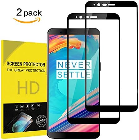 [2-Pack]For OnePlus 5T Screen Protector, Mazdom Tempered Glass Screen Protector [3D] [Crystal Clear] [9H Hardness] [Bubble Free] for OnePlus 5T