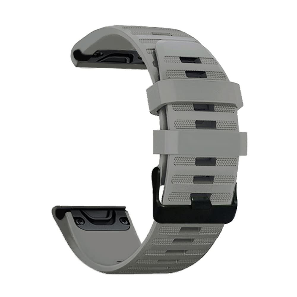 AISPORTS Compatible for Garmin Descent Mk2S/Mk3 43mm/Mk3i 43mm Strap Silicone, 20mm Quick Fit Watch Strap Soft Silicone Sport Wristband Bracelet Replacement Strap for Garmin Epix Pro Gen 2 42mm