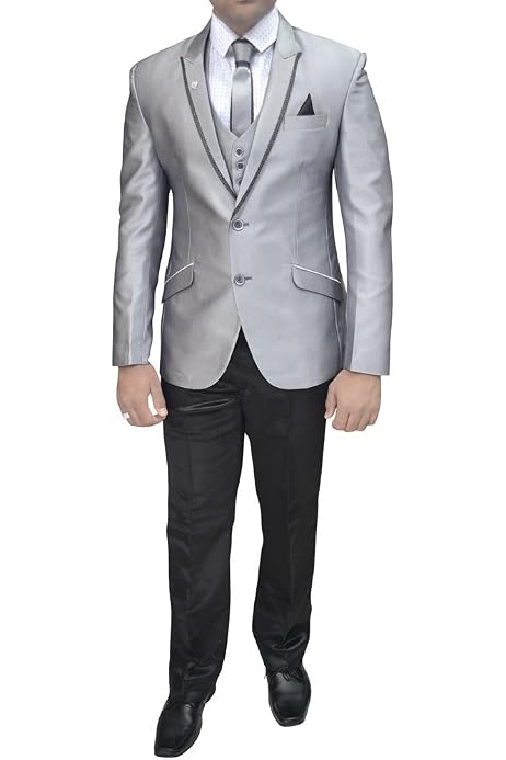 coat pant silver