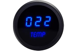 Intellitronix 2-1/16 LED Digital Water Temp Gauge 18-255 Degr