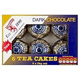 Tunnock's Tea Cakes Dark Chocolate - 6 x 24g