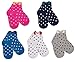 Maiwa Cotton Novelty Almost Seamless Crew Socks for Girls 5 Pack