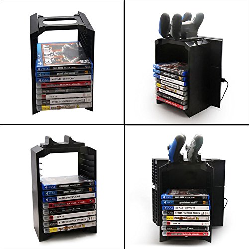 image for Diamondo Multifunctional Disk Storage Tower with Controller Charger Do