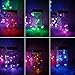 6 Pack Mason Jar Lights, 10 LED Solar Multi-Colored Fairy String Lights Lids Insert for Garden Deck Patio Party Wedding Decorative Lighting Fit for Regular Mouth Jars