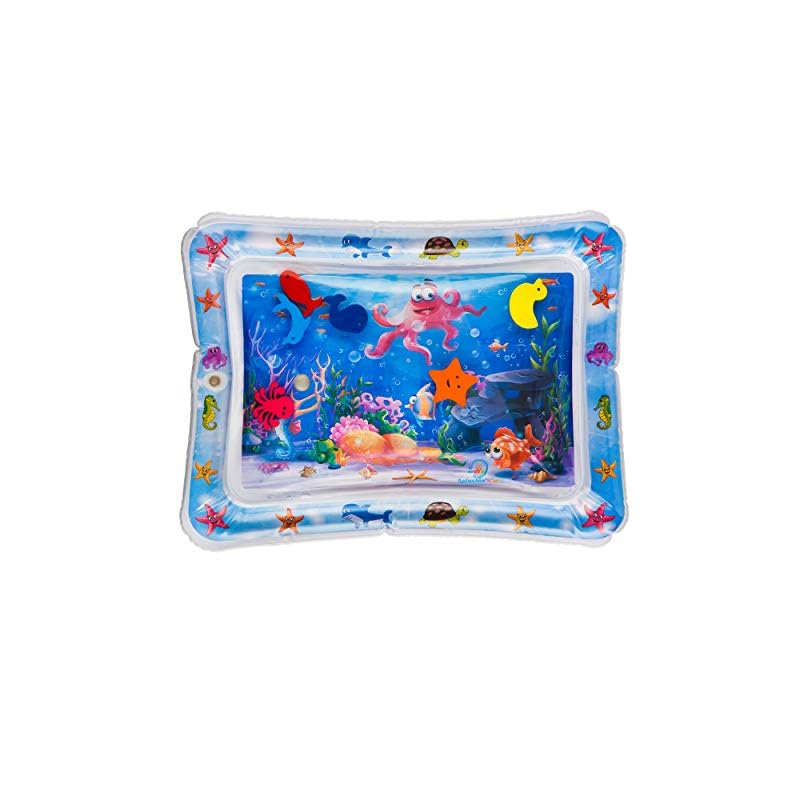 Splashin’kids Inflatable Tummy Time Premium Water mat Infants and Toddlers is The Perfect Fun time Play Activity Center…
