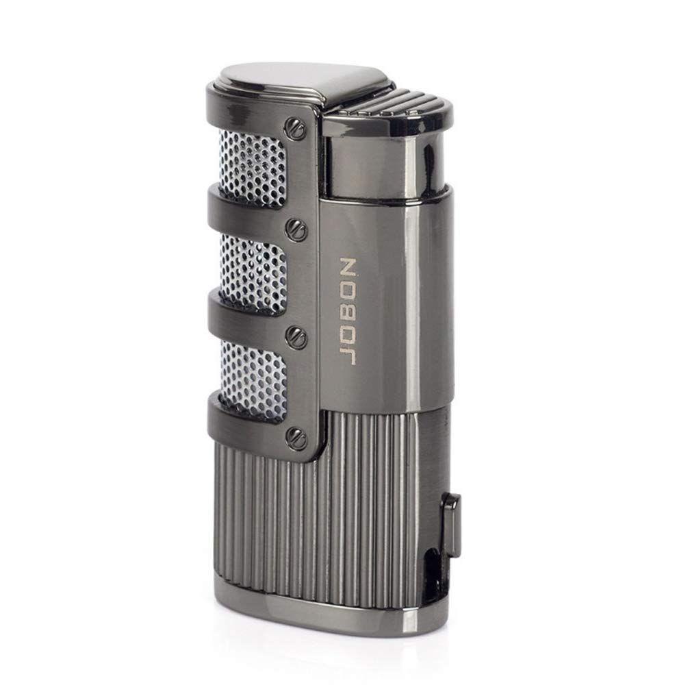 (Without Butane) Lighter Triple Firepower Jet Torch Windproof Blue Flame Lighter Gift