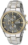Seiko Men's SSC392 Titanium Solar Chrono Analog Display Japanese Quartz Two Tone Watch