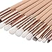 Start 12 pcs/Sets Makeup Brush Set for Eye Shadow Foundation Eyebrow Lip (Beige)