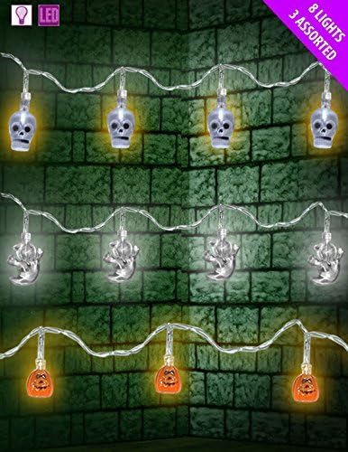 Mini String of Halloween Fairy LED Lights Battery Operated by Scream Machine