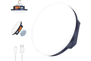 IODOO 10000mAh 4000LM Flashlight Portable LED Camping Lantern Rechargeable Light 30W with Magnet, IPX4 Waterproof Tent Light 