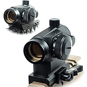 West Lake Tactical Quick Release Tactical Reflex Red Green Dot Sight Scope w/Dual Riser/Low Profile Rail Mounts