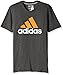 adidas Big Boys' Logo Short-Sleeve T-Shirt, DGH Unity Orange, X-Large/18
