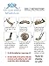 Top Class Jewels 24K Plated Gold Grillz With Fangs And Diamonds For Mouth Top Bottom Hip Hop Teeth Grills For Teeth Mouth + 2 Extra Molding Bars, Storage Case + Microfiber Cloth …