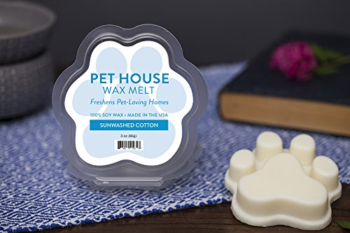 One Fur All Pet House Wax Melts by, Pack of 2 - Sunwashed Cotton - Long Lasting Pet Odor Eliminating Wax Melts, 100% Natural Soy Wax Melts, Non-Toxic Pet Wax Melts, Dye-Free Unique, Made in USA - Thumbnail 3