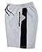 Saahus Men's Shorts, Active Slim French Terry Fitted Workout Gym Shorts For Men With Zipper Pockets