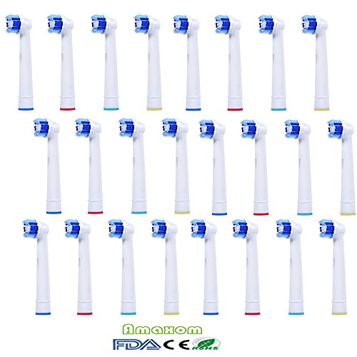 Amaxom Premium Oral-B (EB20-4) Precision Clean Replacement Toothbrush Heads,24 Count(6-pack).
