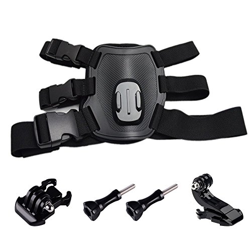 Suptig Dog Harness Chest Strap Belt Mount Compatible GoPro Hero 7 Hero 6 Hero 5 Hero 4 Hero 3+ Hero 3 Hero Session AKASO EK7000 Dragon Campark and SJcam Yi Action and Other Action Cameras