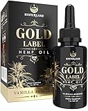 Hemp Oil Extract Drops for Pain, Stress, Anxiety Relief, Anti-Inflammatory, Deep Sleep, Mood Support - Organic Grown in USA - Full Spectrum 500mg - Vanilla Almond Flavor