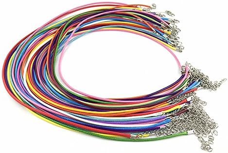 20pcs Artificial Leather Snakeskin Neck Rope for DIY Necklace Making Accessories(Mixed Colors,Dia 2.0mm) By Alimitopia