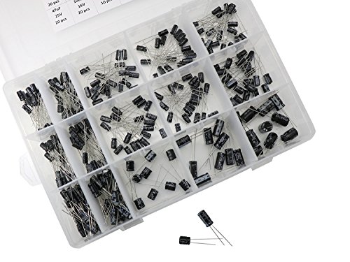 270 Pcs 15 Value 16V 25V 50V Electrolytic Capacitors Assortment Kit Box Range 0.1uFï¼470uF