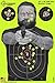 Splatterburst Targets - 12 x18 inch - Bad Guy Splatter Target - Easily See Your Shots Burst Bright Fluorescent Yellow Upon Impact - Made in USA (50 Pack)