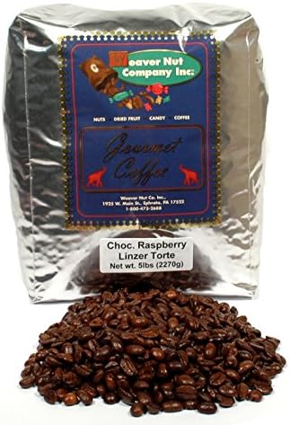Weaver Nut Chocolate Raspberry Linzer Torte Whole Bean Coffee (5 LB.)