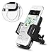 Phone Car Air Vent Mount, Goodsail Universal 360 Rotation Car Phone Holder Cradle for iPhone X/8/8 plus/7/7 plus/6s/6 plus, Samsung Galaxy, Other Smart phones and GPS Devices (Black)