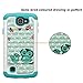 LG Optimus Zone 3 Case, LG K4 Case, MagicSky [Shock Absorption] Studded Rhinestone Bling Hybrid Dual Layer Armor Defender Case Cover For LG K4 LTE / LG Optimus Zone 3 / LG Rebel LTE / LG Spree -Owl