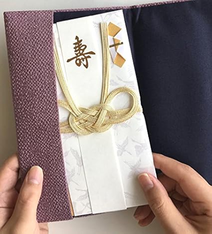 Amazon ご祝儀袋付き 簡易ふくさ桜小紋 藤色 スマートな受付マニュアル付 結婚式 葬式用 冠婚葬祭 袱紗 淡い紫 慶弔事用ふくさ オンライン通販