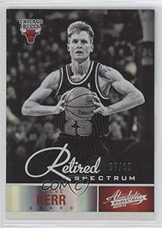 Amazon.com: Steve Kerr #7/10 (Basketball Card) 2012-13 Absolute - [Base