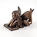 Top Collection 4386 Miniature Garden & Terrarium Fairy Reading Statue, Small, Bronze
