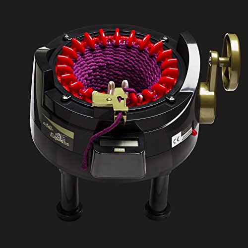 addiExpress Professional Extended Edition: Knitting Machine + Pattern Book + Hook + Replacement Needles + Stopper