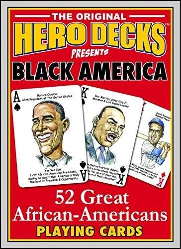 Black America 52 Great African Americans Hero Deck Playing Cards