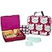 Bentology Lunch Bag and Box Set for Kids - Girls Insulated Lunchbox Tote, Bento Box, 5 Containers and Ice Pack - 9 Pieces - Kitty