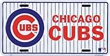 Cubs Classic Metal Auto Tag Embossed