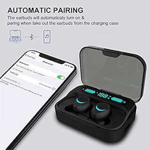 Abeyete Auricolari Bluetooth Cuffie Wireless con 3000 mAh Scatola Ricarica Portatile 120H Playtime Auricolari Bluetooth… - immagine 3