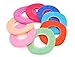 Dealglad New 2pcs O-shaped Bathroom Warmer Washable Cloth Toilet Seat Cover Pad Mat (Random Color)