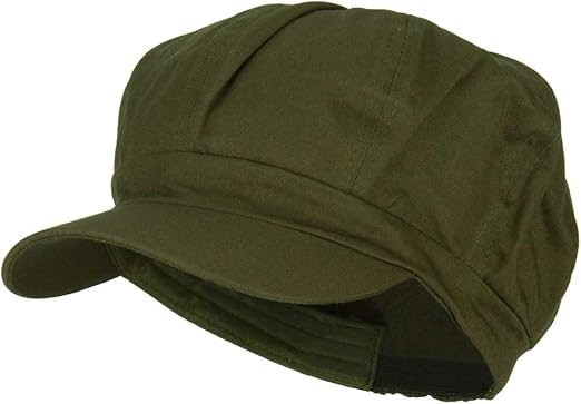 cotton elastic newsboy cap