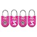 TSA Compatible Travel Luggage Locks With Key, Alloy body with Steel Shackle, Keyed Lock