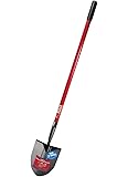 Bully Tools 92515 12-Gauge Round Point Shovel with Fiberglass Long Handle