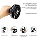 LingsFire Rechargeable Battery Clip on Fan Mini Desk Fan Clip and Table Fan Handheld Outdoor Fans Personal Fans Adjustable Head, 3 Speeds - USB or Battery Powered (Black)
