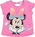 Disney Junior Girls Metallic Print T-Shirt and Mesh Tulle Skirt Outfit Set Toddler to Big Kid Sizes (2T - 14-16)