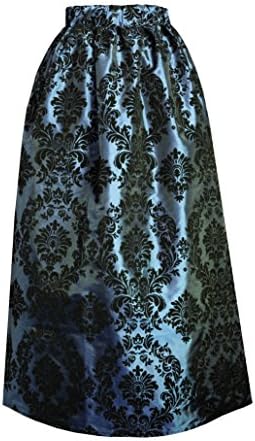 Cykxtees Victorian Steampunk Gothic Civil War Medieval Renaissance Patterned Skirt